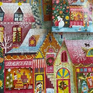Eeboo 1000 Piece Puzzle “Holiday Village”
